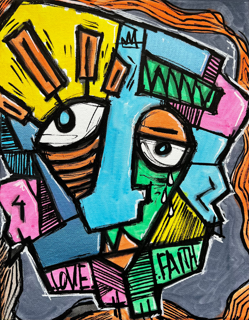 8x10 “Abstract Face” 2024