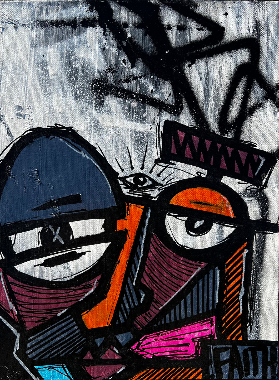 8x11 “FAITHFUL” 2024 , “Visages” series